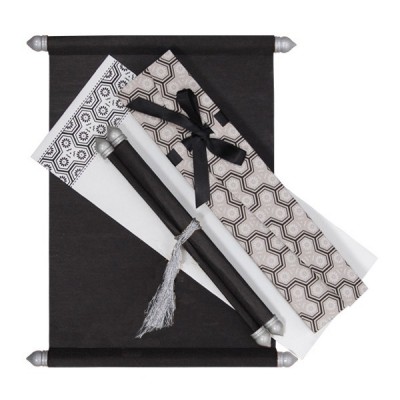 BLACK WOOLY WEDDING CARD : SC-5014G - IndianWeddingCards