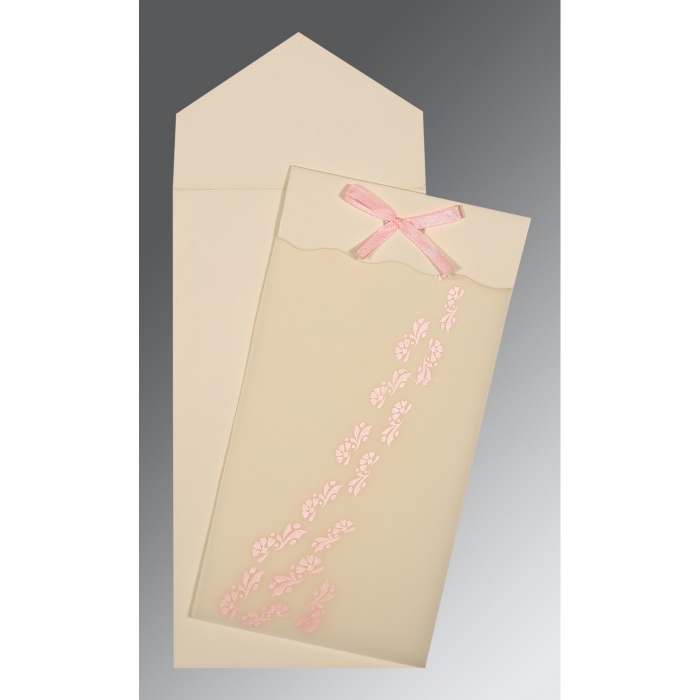 WHITE SCREEN PRINTED PERSONAL INVITATIONS : P-0040 - IndianWeddingCards