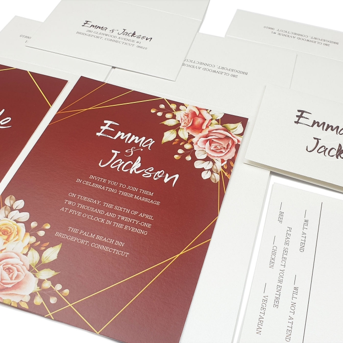 IVORY SHIMMERY FLORAL THEMED - SCREEN PRINTED WEDDING INVITATION : CREDWOOD-JARDINIER - IndianWeddingCards