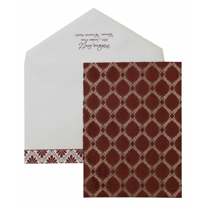MAROON MATTE SCREEN PRINTED PARTY CARDS : PY-876 - IndianWeddingCards
