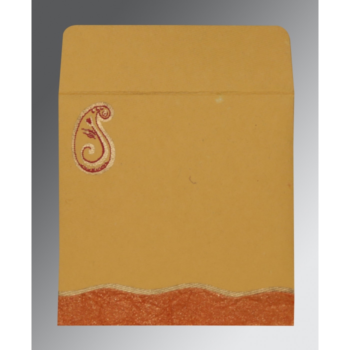 TUSCANY HANDMADE SHIMMER EMBOSSED WEDDING INVITATION : IN-2252 - IndianWeddingCards