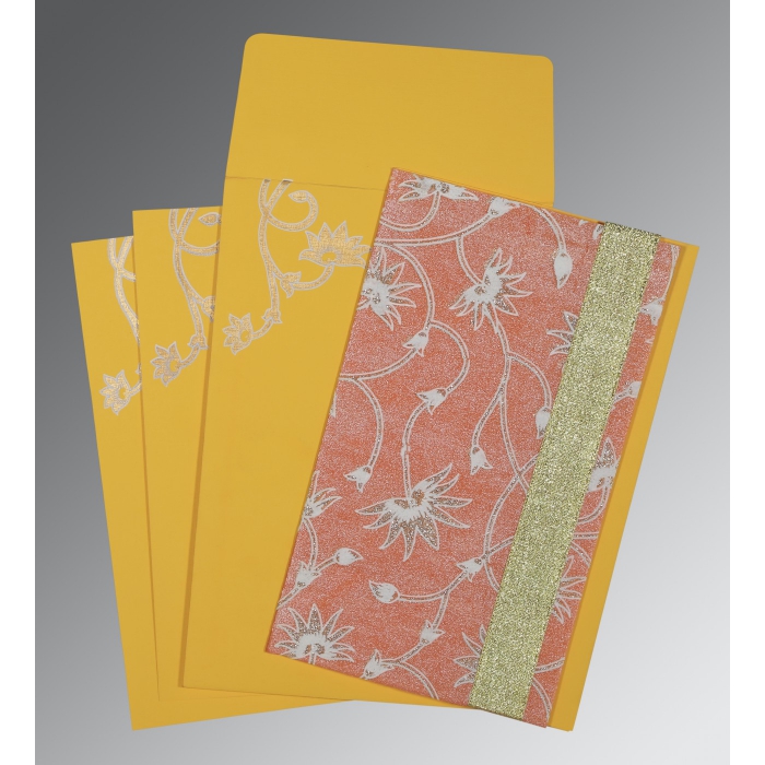 BLUSH PINK MATTE GLITTER WEDDING INVITATION : I-1346 - IndianWeddingCards