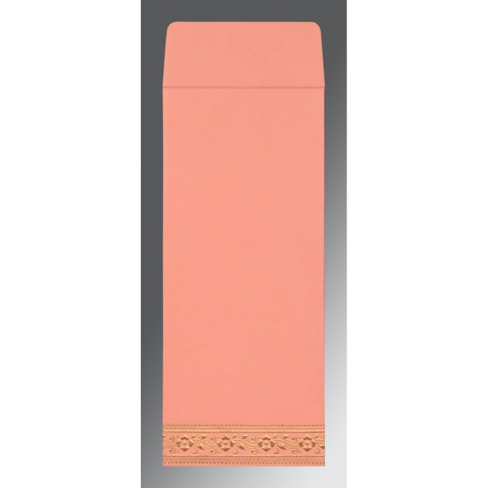 BLUSH PINK WOOLY SCREEN PRINTED WEDDING INVITATION : IN-8220J - IndianWeddingCards