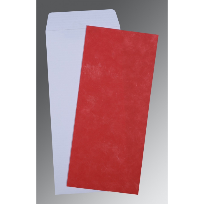 RED MATTE PERSONAL INVITATIONS : P-0039 - IndianWeddingCards