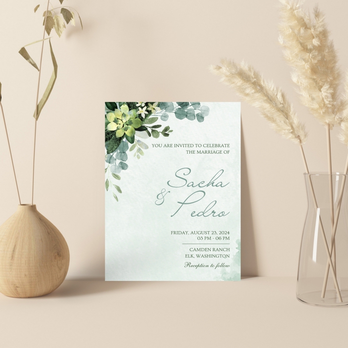 WHITE HANDMADE COTTON WEDDING INVITATION : SPRING-DIGITAL - IndianWeddingCards