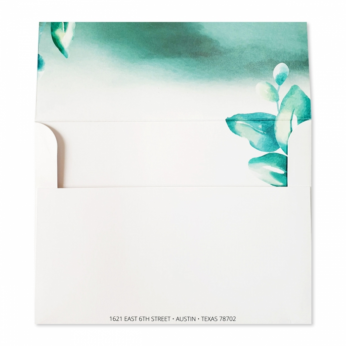 WHITE MATTE FLORAL THEMED - FOIL STAMPED WEDDING INVITATION : CDARK-DESIRE - IndianWeddingCards