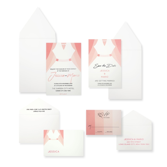 WHITE MATTE SCREEN PRINTED WEDDING INVITATION : CJOIN-US-BRIDE - IndianWeddingCards