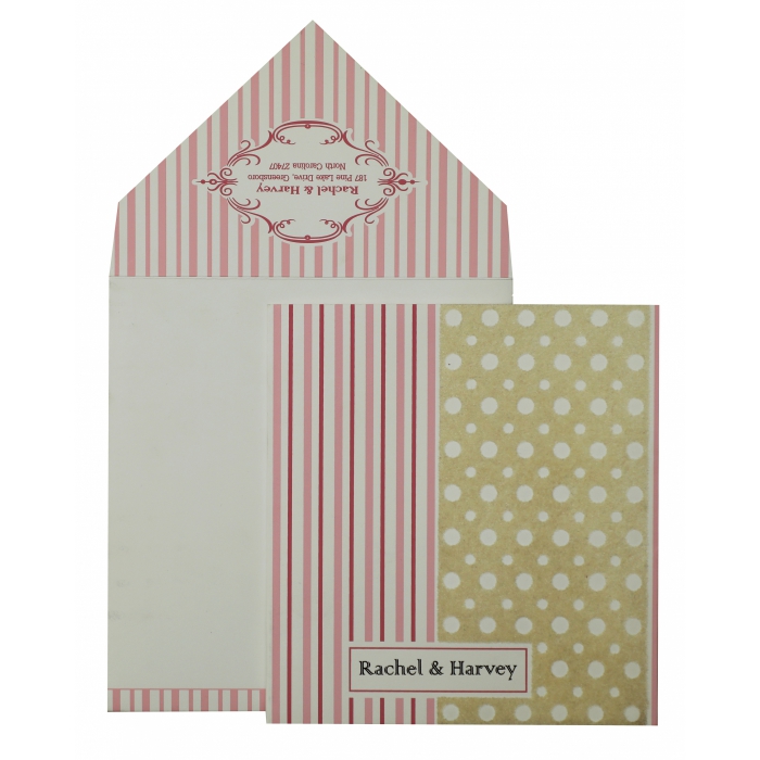 WHITE MATTE SCREEN PRINTED WEDDING INVITATION : SC-827 - IndianWeddingCards