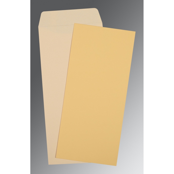 YELLOW MATTE PERSONAL INVITATIONS : P-0034 - IndianWeddingCards