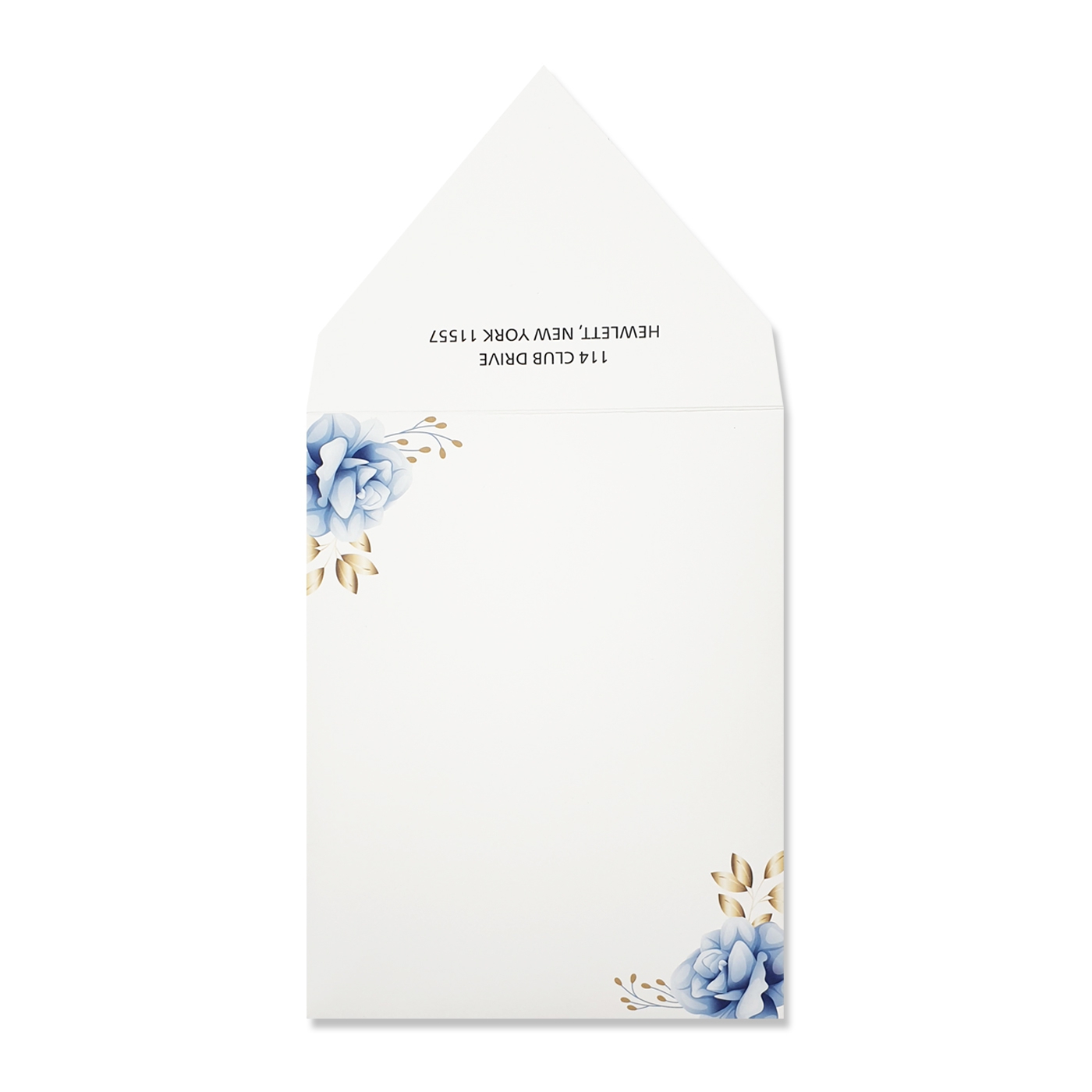 WHITE MATTE FLORAL THEMED WEDDING INVITATION : CNIGHT-FLOWER - IndianWeddingCards