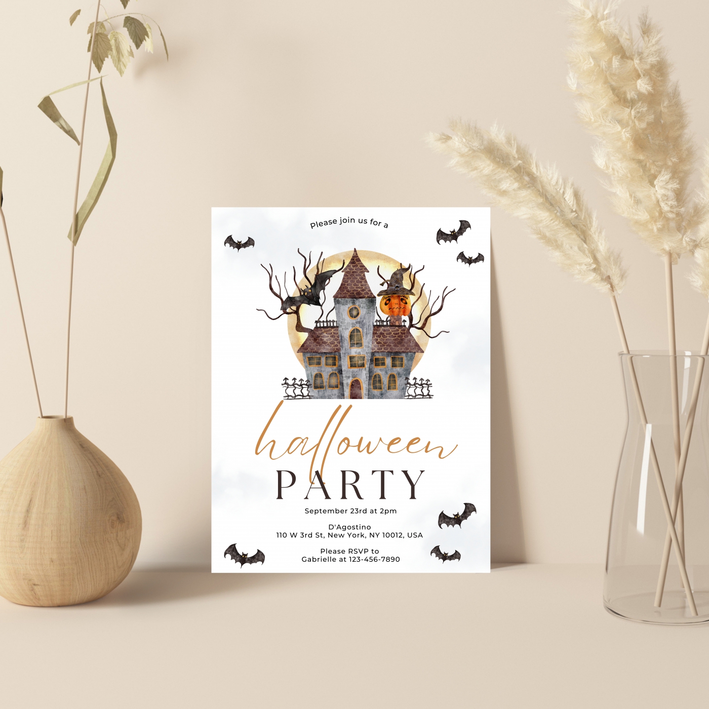WHITE MATTE WEDDING INVITATION : CHAUNTED-HOUSE - IndianWeddingCards WHITE MATTE WEDDING INVITATION : CHAUNTED-HOUSE - IndianWeddingCards