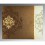 BROWN IVORY SHIMMERY DAMASK THEMED - SCREEN PRINTED WEDDING CARD : CD-8253A - IndianWeddingCards