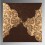 BROWN SHIMMERY BUTTERFLY THEMED - SCREEN PRINTED WEDDING CARD : CIN-8235K - IndianWeddingCards