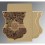 BROWN SHIMMERY UNIQUE THEMED - SCREEN PRINTED WEDDING CARD : CIN-8229C - IndianWeddingCards