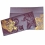 PURPLE SHIMMERY FLORAL THEMED - SCREEN PRINTED WEDDING CARD : CRU-8259F - IndianWeddingCards