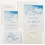 WHITE MATTE SCREEN PRINTED WEDDING INVITATION : COCEAN-SPRAY - IndianWeddingCards